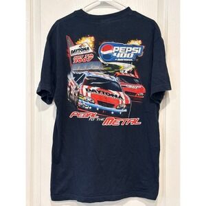 Vintage Y2K Daytona Pepsi 400 July 7 2007 T Shirt Large Graphic Racing NASCAR